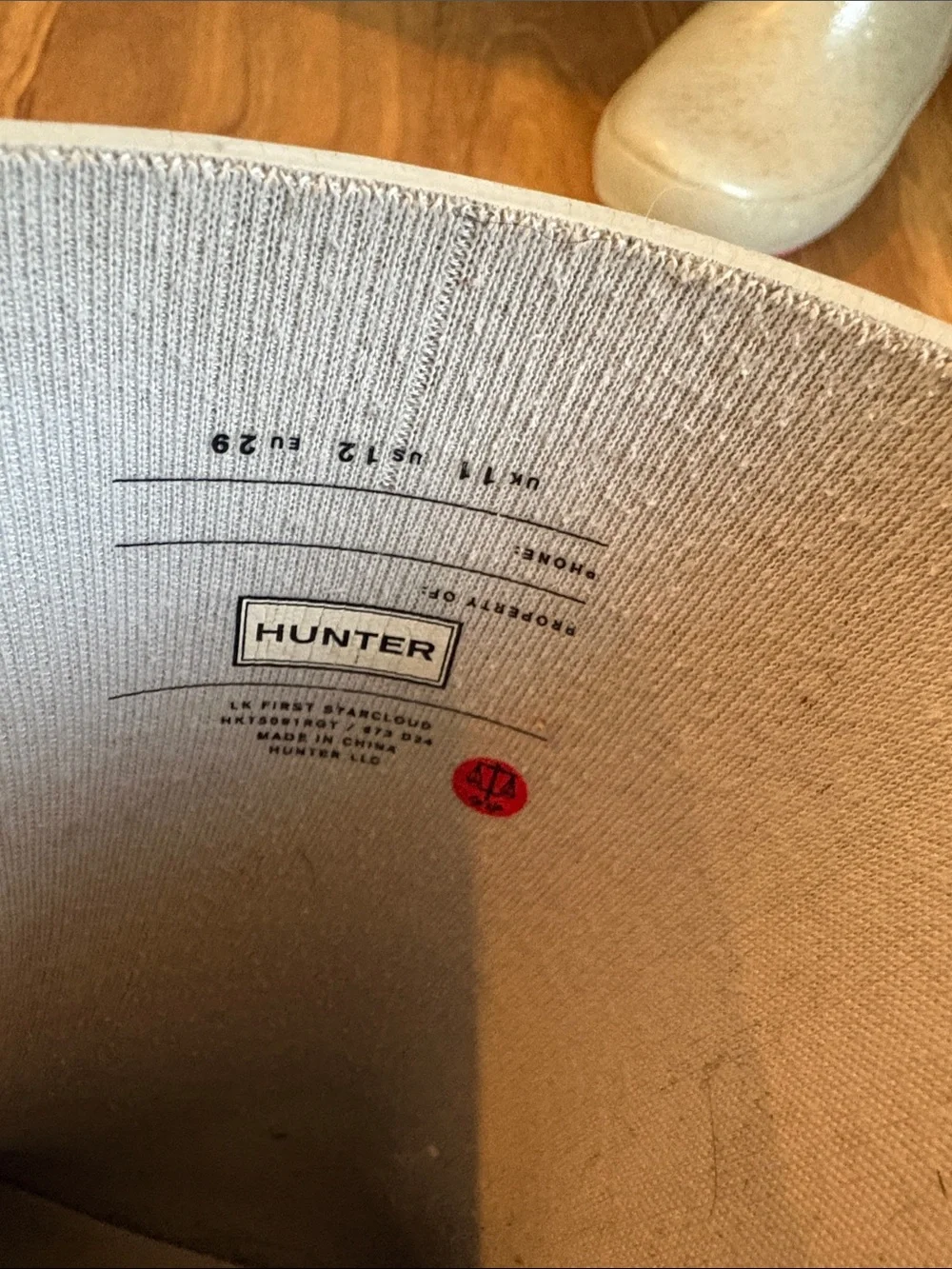 Hunter Kids' Silver Glitter Rain Boots